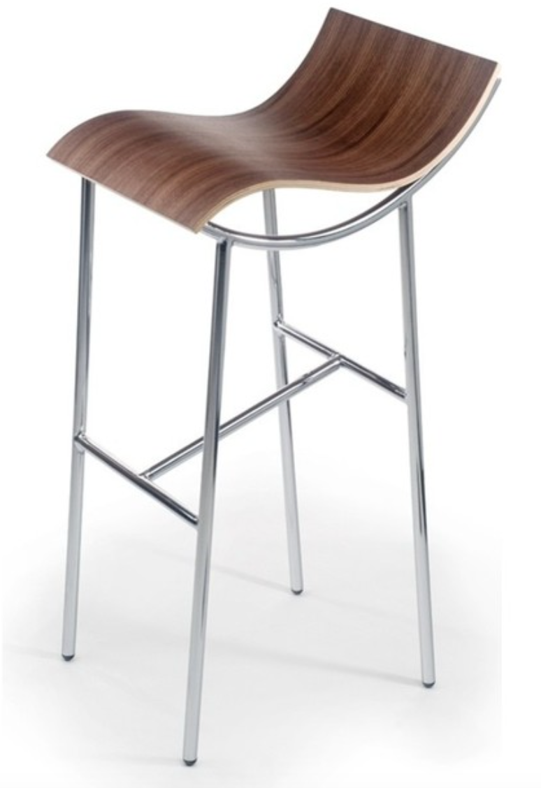 Offi ARP 30"Walnut Bar Stool