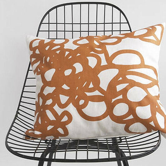 Area Bedding DAISY Decorative Pillow Orange