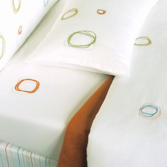 Area Bedding WHITE Mini Organic Fitted Crib Sheet