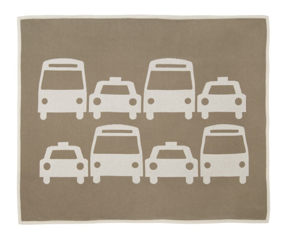 DwellStudiodio Icon Blanket Car Chocolate