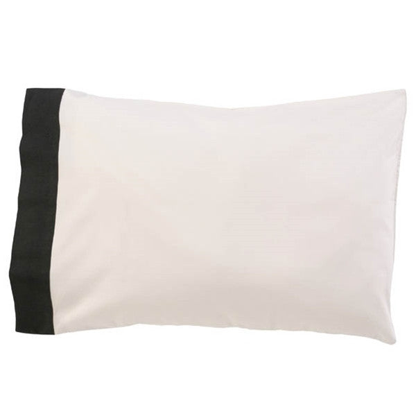 DwellStudio Standard Cases - Linen Edge Ink/Pearl (pair)