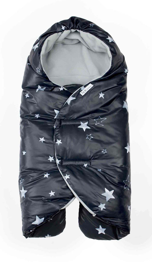 7 A.M. Nido Small 0-6m Black with Stars