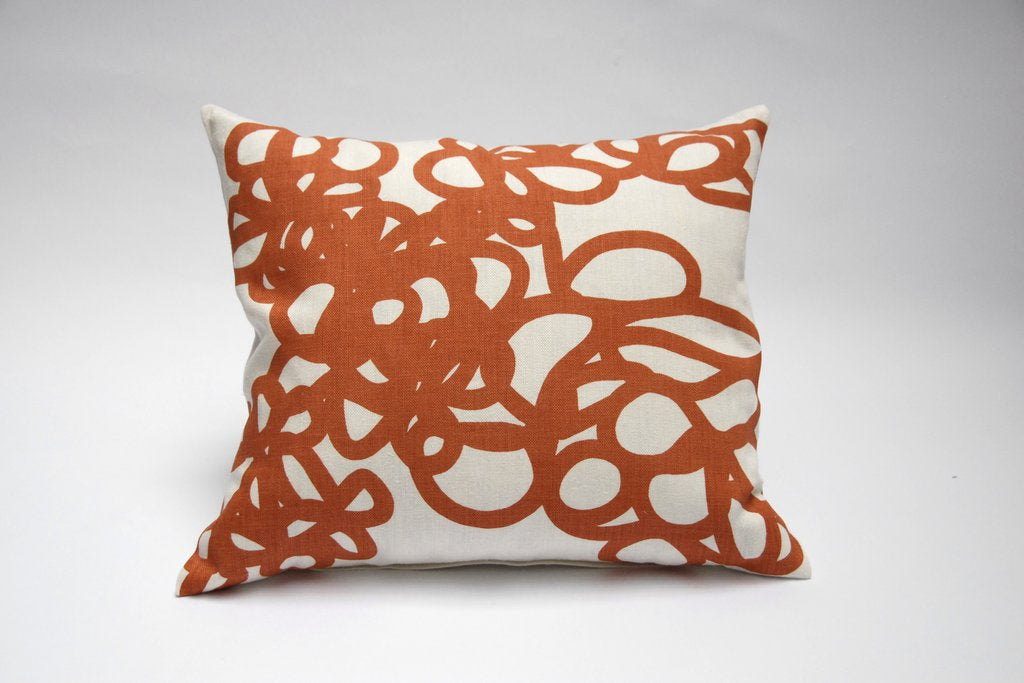 Area Bedding DAISY Decorative Pillow Orange