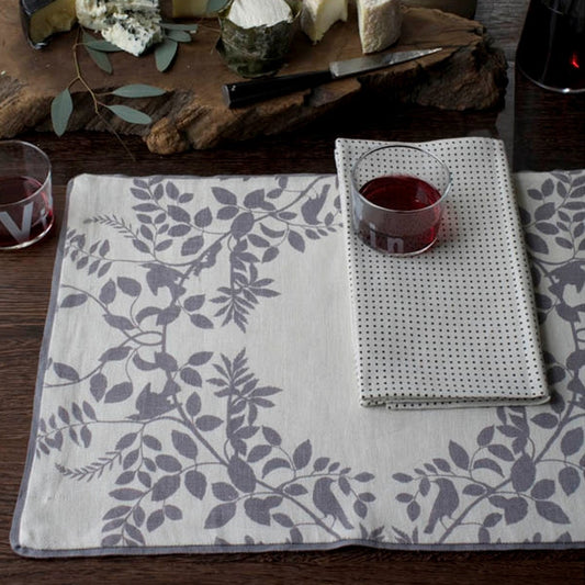 DwellStudio Placemats - Hedgerow Pewter (Set of 4)