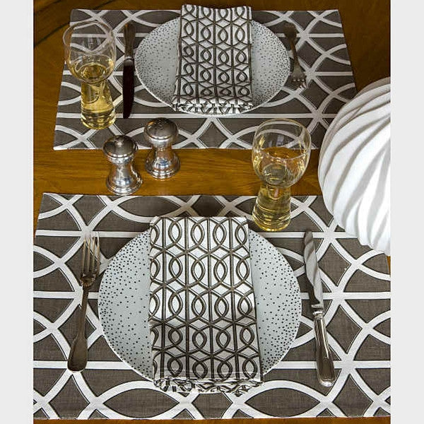DwellStudio Placemats Gate Java Set of 4