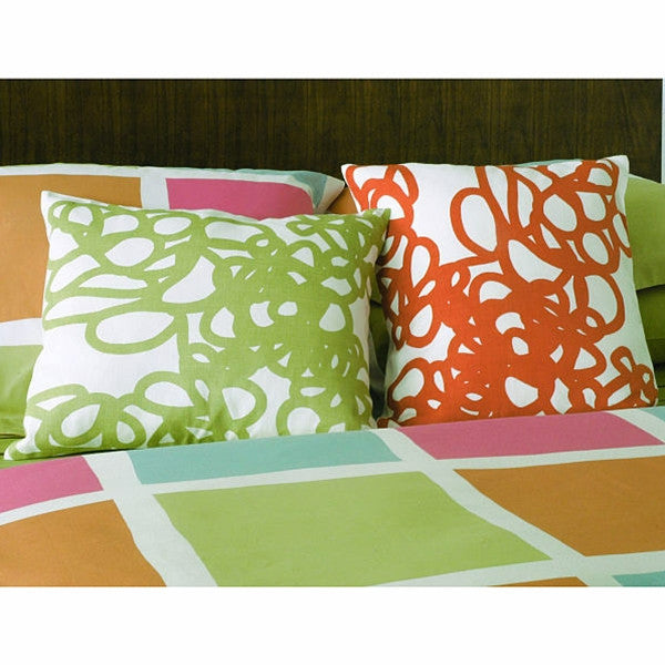 Area Bedding DAISY Decorative Pillow Orange