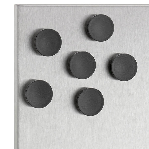 Blomus MURO Set of 6 Magnets - Black - 2.5 cm
