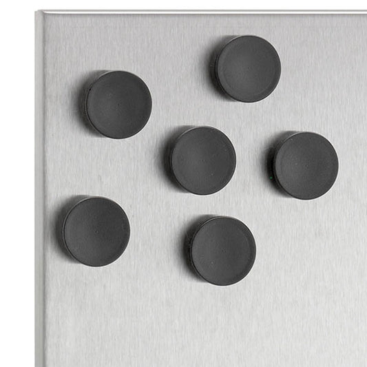 Blomus MURO Set of 6 Magnets - Black - 2.5 cm