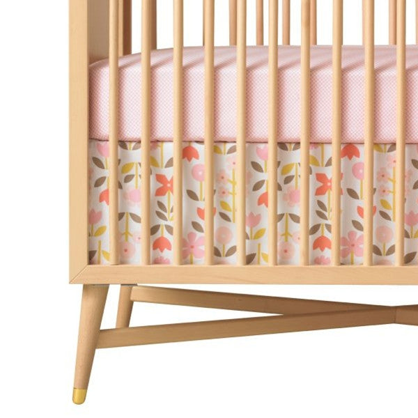 DwellStudio Crib Skirt - ROSETTE Blossom