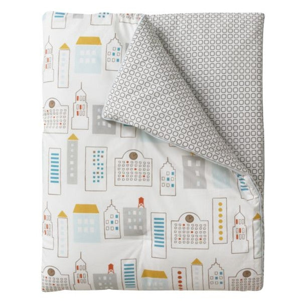 DwellStudio Play Blanket – SKYLINE Lt. Blue