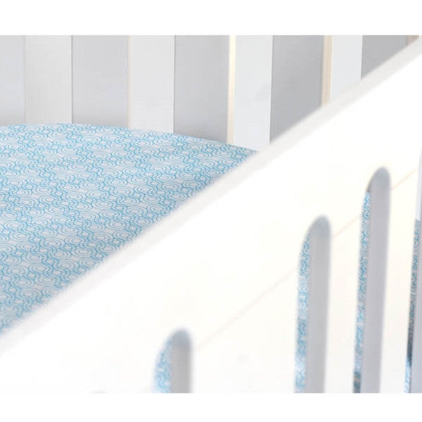 Bloom Lollipop Fitted Sheet Bedding Bermuda Blue Alma Mini