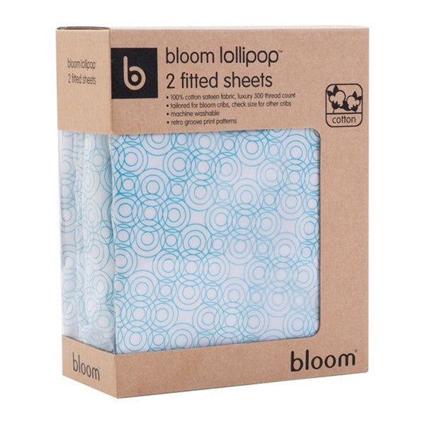 Bloom Lollipop Fitted Sheet Bedding Bermuda Blue Alma Mini