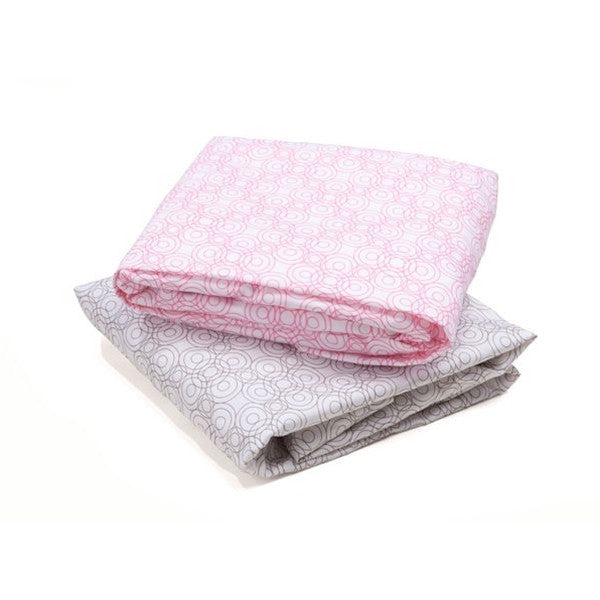 Bloom Lollipop Fitted Sheet Bedding Rosy Pink alma mini