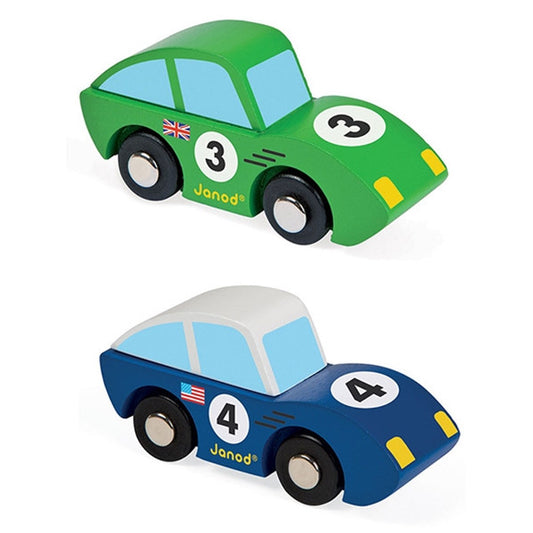 Janod -Story - Racing Roadster (set of 6)