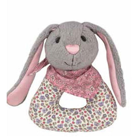 Apple Park - Patterned Bunny Rattle