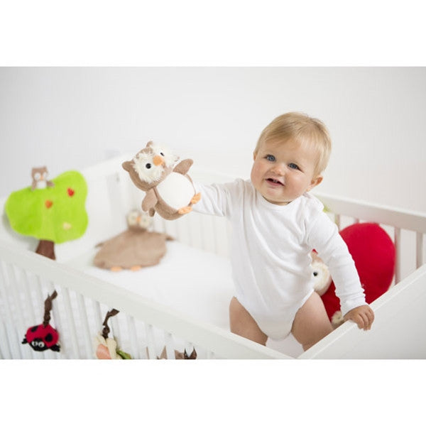 Apple Park Patterned Bunny Rattle