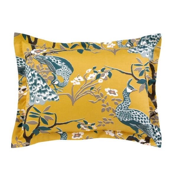 DwellStudio Shams Pair - Peacock Citrine - Standard