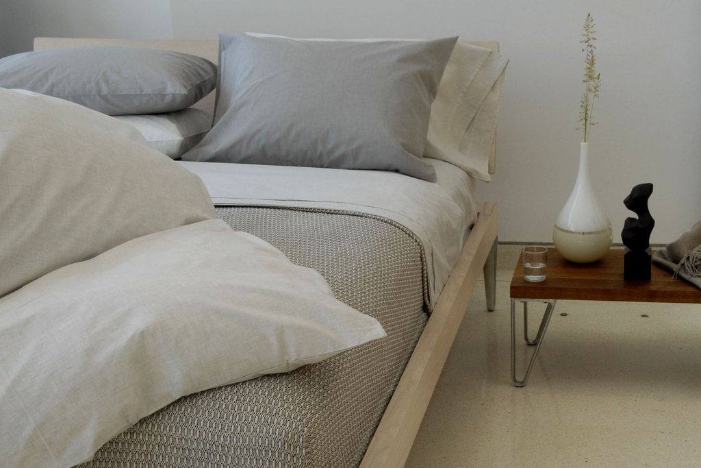 Area Bedding HEATHER Cement Duvet Cover Twin