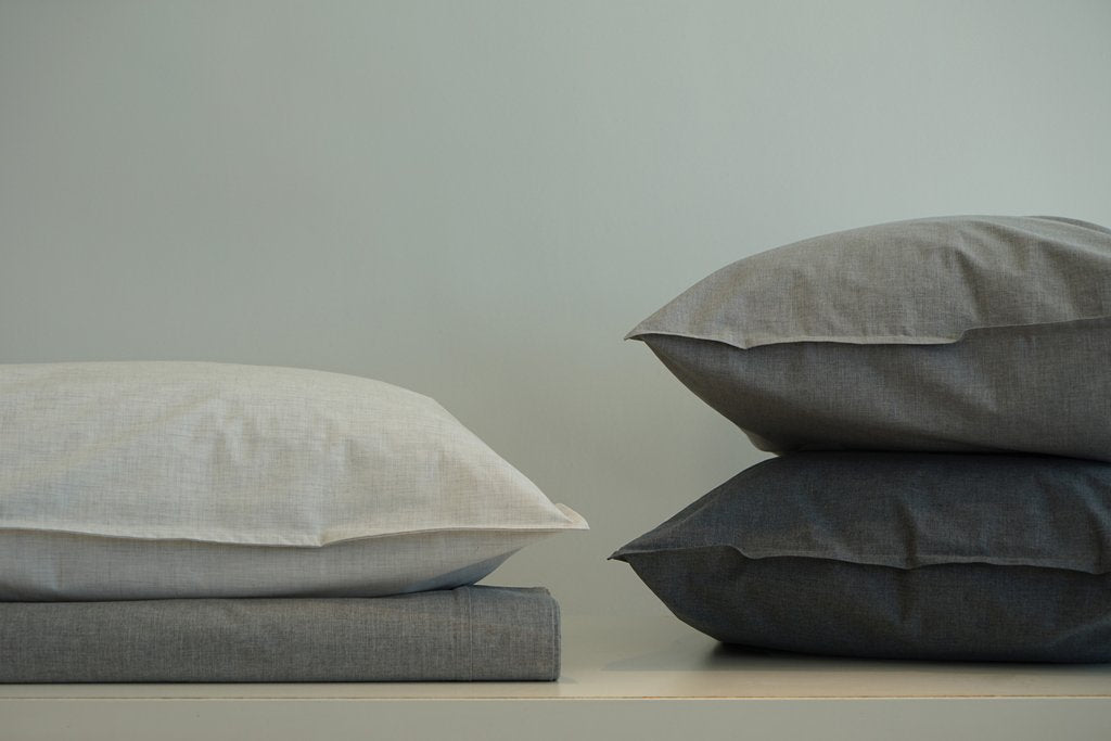 Area Bedding HEATHER Cement Duvet Cover Twin