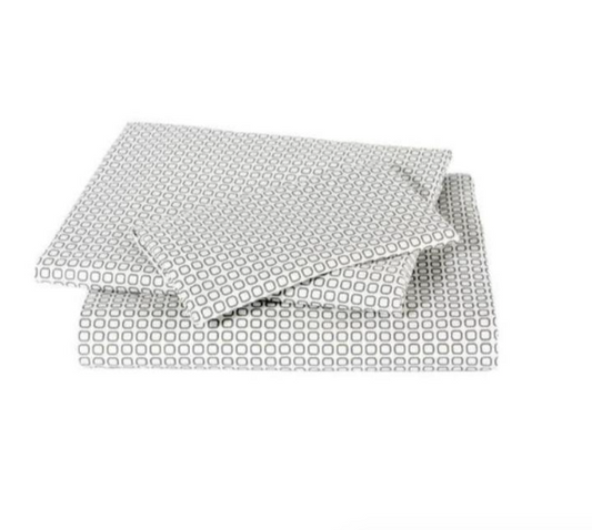 DwellStudio Sheet Set Sqare Dove Grey - Full
